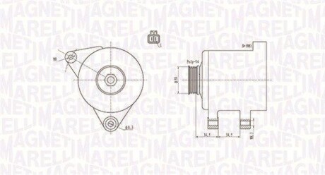 Генератор MAGNETI MARELLI 063731789010