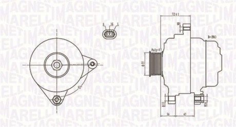 Генератор MAGNETI MARELLI 063731792010