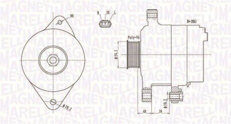 Генератор MAGNETI MARELLI 063731800010