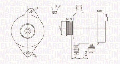 Генератор MAGNETI MARELLI 063731809010