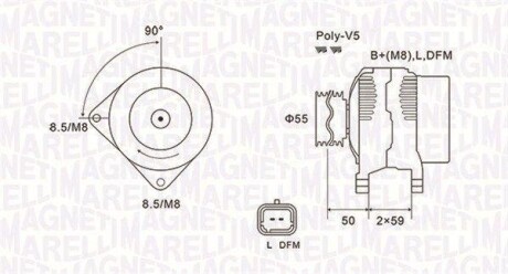 Генератор MAGNETI MARELLI 063731823010