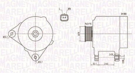 Генератор MAGNETI MARELLI 063731824010