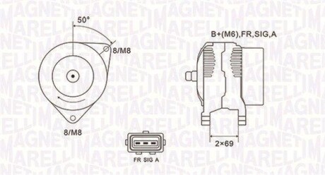 Генератор MAGNETI MARELLI 063731857010