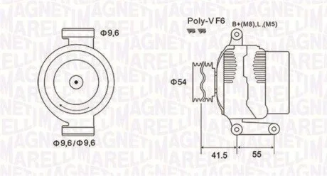 Генератор MAGNETI MARELLI 063731862010