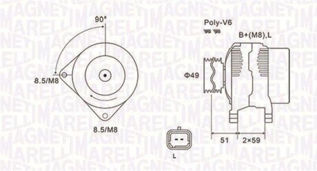 Генератор MAGNETI MARELLI 063731881010