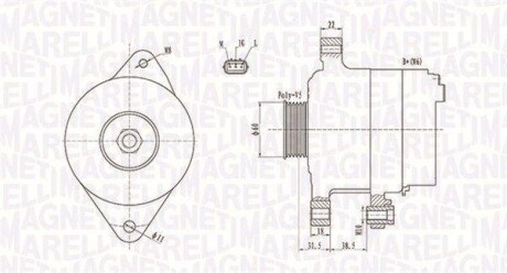 Генератор MAGNETI MARELLI 063731893010