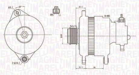 Генератор MAGNETI MARELLI 063731899010