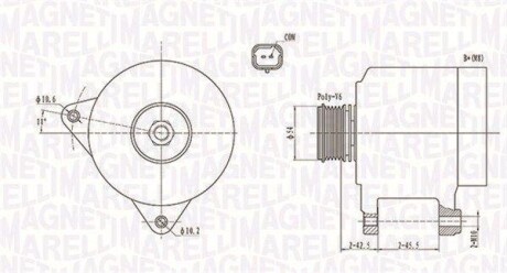 Генератор MAGNETI MARELLI 063731914010