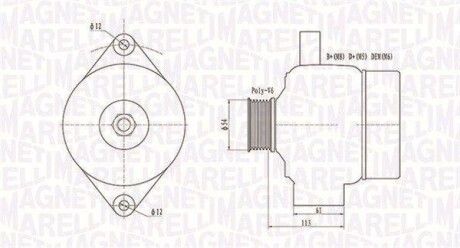 Генератор MAGNETI MARELLI 063731952010