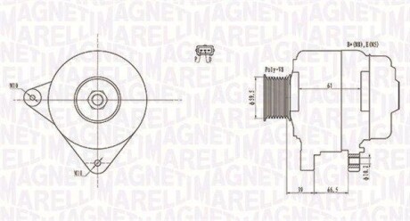 Генератор MAGNETI MARELLI 063731972010