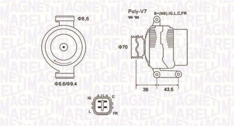 Генератор MAGNETI MARELLI 063731980010