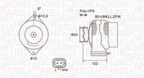 Генератор MAGNETI MARELLI 063731994010