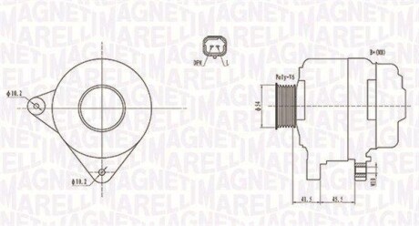 Генератор MAGNETI MARELLI 063732008010