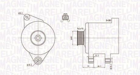 Генератор MAGNETI MARELLI 063732017010