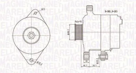Генератор MAGNETI MARELLI 063732062010