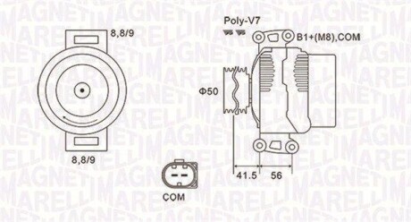 Генератор MAGNETI MARELLI 063732108010