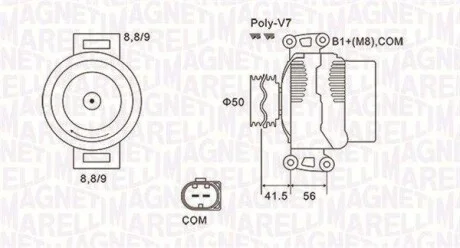 Генератор MAGNETI MARELLI 063732108010