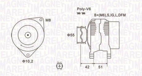 Генератор MAGNETI MARELLI 063732126010