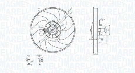 Вентилятор радиатора охлаждения MAGNETI MARELLI 069422756010