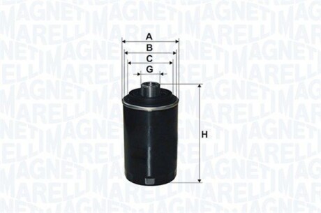 Масляный фильтр MAGNETI MARELLI 153071762457