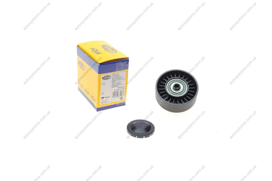 Ролик генератора BMW 5 (E60/F10) 07-11 (паразитний) (80х28) (MPQ1253) MAGNETI MARELLI 331316171253 (фото 1)
