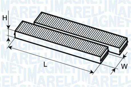 Фильтр салона MAGNETI MARELLI 350203062610
