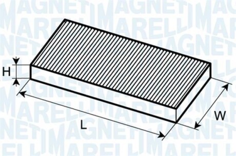 Фильтр салона с активированным углем MAGNETI MARELLI 350203063800