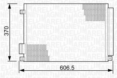 Радиатор кондиционера (Конденсатор) MAGNETI MARELLI 350203497000