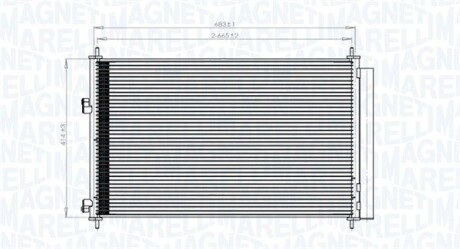 Радиатор кондиционера (Конденсатор) MAGNETI MARELLI 350203742000