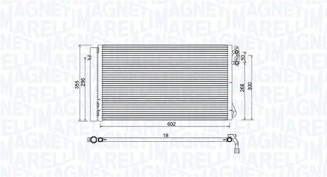 Радиатор кондиционера (Конденсатор) MAGNETI MARELLI 350203752000