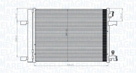 Радиатор кондиционера (Конденсатор) MAGNETI MARELLI 350203769000