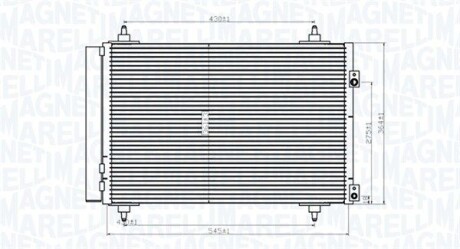 Радиатор кондиционера (Конденсатор) MAGNETI MARELLI 350203820000