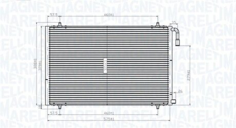 Радиатор кондиционера (Конденсатор) MAGNETI MARELLI 350203825000