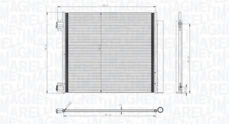 Радиатор кондиционера (Конденсатор) MAGNETI MARELLI 350203832000