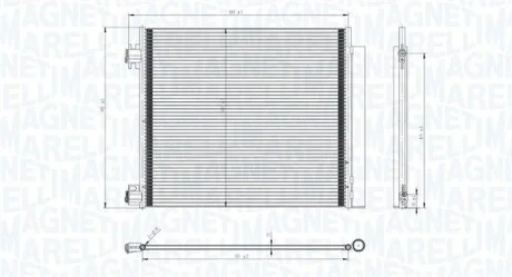 Радиатор кондиционера (Конденсатор) MAGNETI MARELLI 350203832000