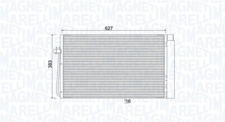 Радиатор кондиционера (Конденсатор) MAGNETI MARELLI 350203899000