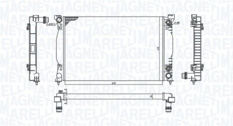 Радиатор охлаждения двигателя MAGNETI MARELLI 350213196500