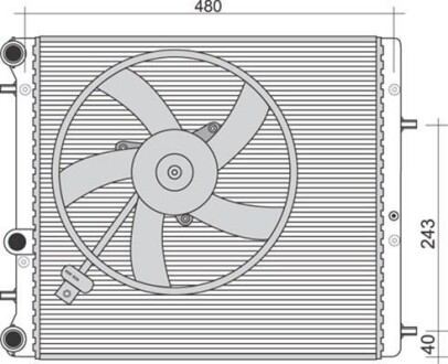 Радиатор охлаждения двигателя MAGNETI MARELLI 350213851000