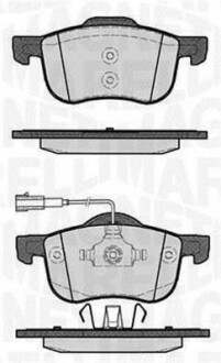 Тормозные колодки дисковые, комплект MAGNETI MARELLI 363916060128