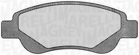 Тормозные колодки дисковые, комплект MAGNETI MARELLI 363916060172