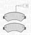 Тормозные колодки дисковые, комплект MAGNETI MARELLI 363916060190 (фото 1)