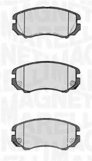 Тормозные колодки дисковые, комплект MAGNETI MARELLI 363916060277