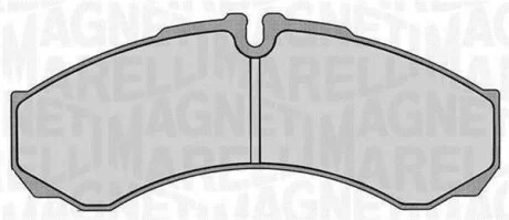 Тормозные колодки дисковые, комплект MAGNETI MARELLI 363916060283