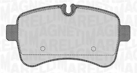 Тормозные колодки дисковые, комплект MAGNETI MARELLI 363916060284