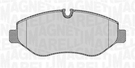 Тормозные колодки дисковые, комплект MAGNETI MARELLI 363916060298
