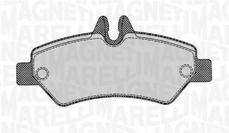 Тормозные колодки дисковые, комплект MAGNETI MARELLI 363916060300