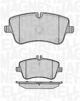 Тормозные колодки дисковые, комплект MAGNETI MARELLI 363916060312