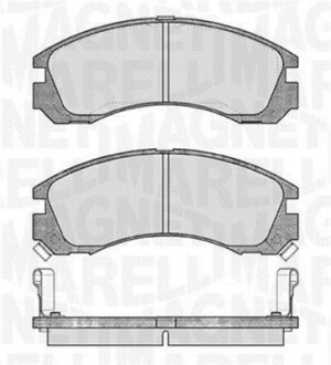 Тормозные колодки дисковые, комплект MAGNETI MARELLI 363916060339