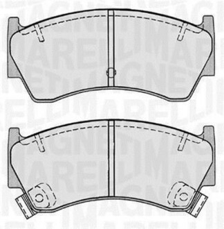 Тормозные колодки дисковые, комплект MAGNETI MARELLI 363916060518