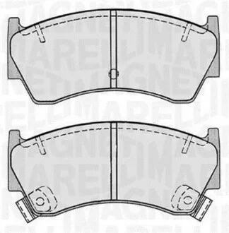 Тормозные колодки дисковые, комплект MAGNETI MARELLI 363916060518